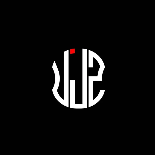 Ujz Letter Logo Abstract Creative Design Ujz Unique Design — Stock Vector