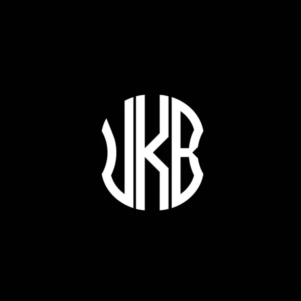 Carta Ukb Logo Diseño Creativo Abstracto Diseño Único Ukb — Vector de stock