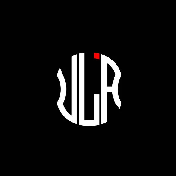 Logo Lettera Ula Disegno Creativo Astratto Ula Design Unico — Vettoriale Stock