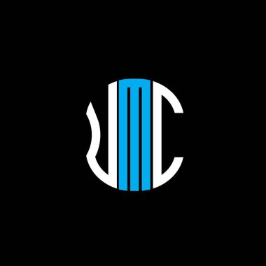UMC harf logosu soyut yaratıcı tasarım. UMC benzersiz tasarım