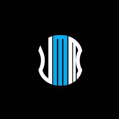 UMM harf logosu soyut yaratıcı tasarım. Eşsiz tasarım.