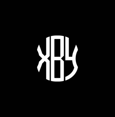 XBY harfi logosu soyut yaratıcı tasarım. XBY benzersiz tasarım