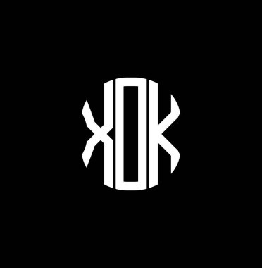 XDK harf logosu soyut yaratıcı tasarım. XDK benzersiz tasarım