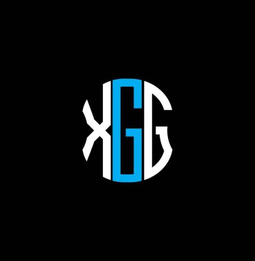 XFG harfi logosu soyut yaratıcı tasarım. XFG benzersiz tasarım