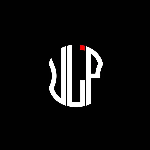 Ulp Harf Logosu Soyut Yaratıcı Tasarım Ulp Benzersiz Tasarım — Stok Vektör