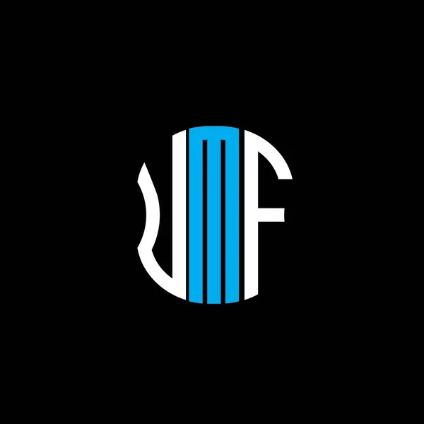 Logo Umf Písmeno Abstraktní Tvůrčí Design Unikátní Design Umf — Stockový vektor