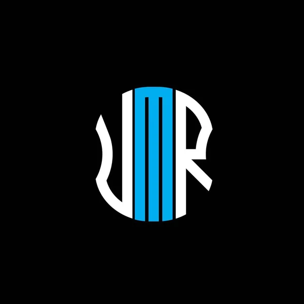 Umr Harfi Logosu Soyut Yaratıcı Tasarım Umr Benzersiz Tasarım — Stok Vektör