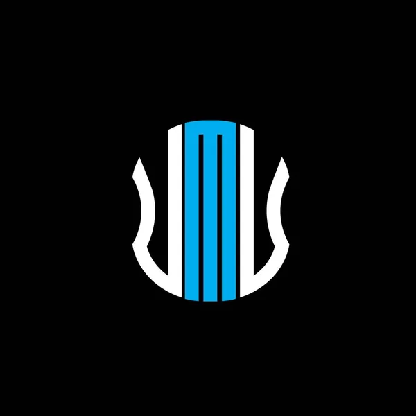 Umu Brief Logo Abstrakte Kreative Gestaltung Umu Einzigartiges Design — Stockvektor
