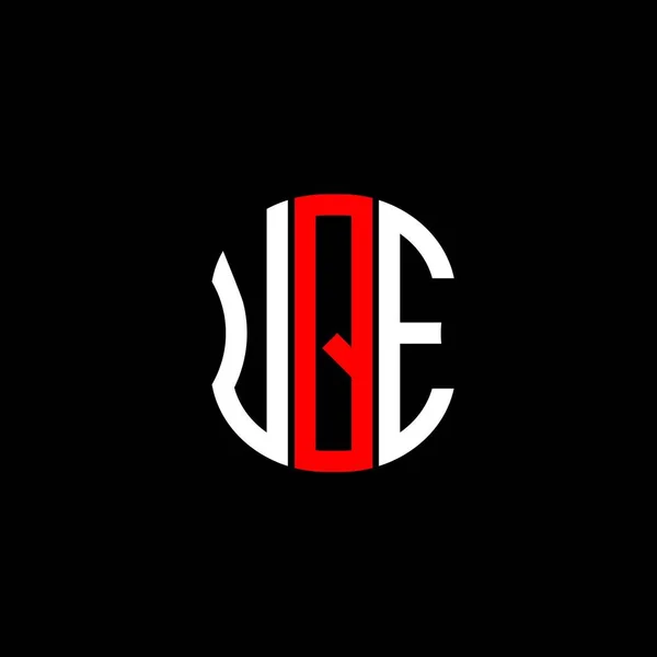 Upe Brev Logotyp Abstrakt Kreativ Design Upe Unik Design — Stock vektor