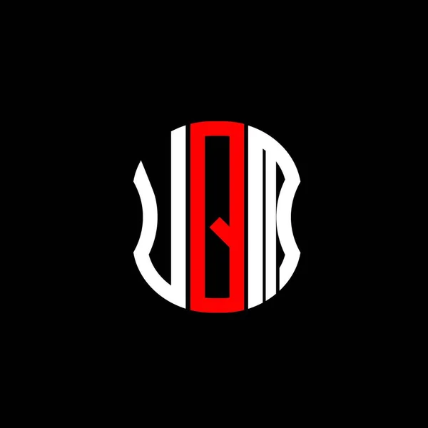 Upm Brev Logotyp Abstrakt Kreativ Design Upm Unik Design — Stock vektor