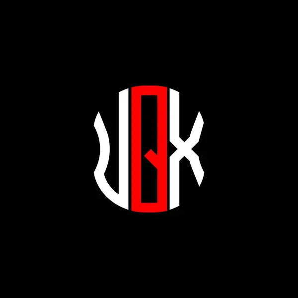 Uqx Lettre Logo Abstrait Design Créatif Design Unique Uqx — Image vectorielle