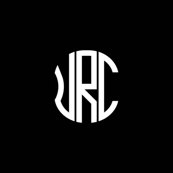 Urc Brev Logotyp Abstrakt Kreativ Design Urc Unik Design — Stock vektor
