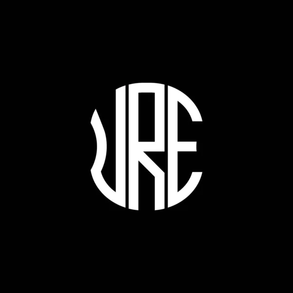 Logo Listu Ure Abstrakcyjny Projekt Kreatywny Ure Unikalny Projekt — Wektor stockowy