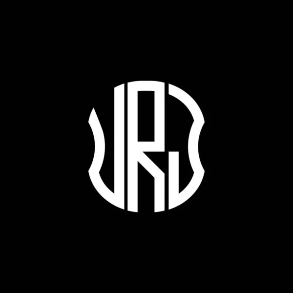 Urj Brev Logotyp Abstrakt Kreativ Design Urj Unik Design — Stock vektor