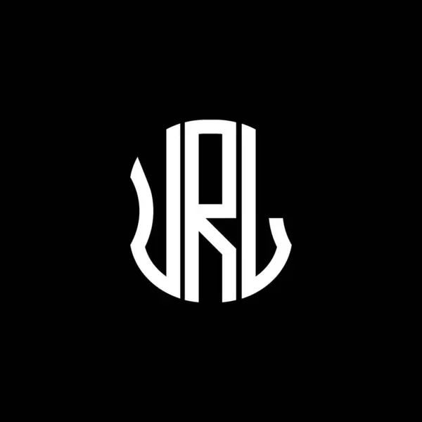 Url Brev Logotyp Abstrakt Kreativ Design Url Unik Design — Stock vektor