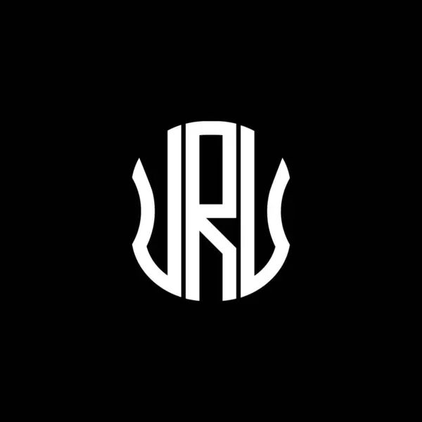 Uru Brev Logotyp Abstrakt Kreativ Design Uru Unik Design — Stock vektor