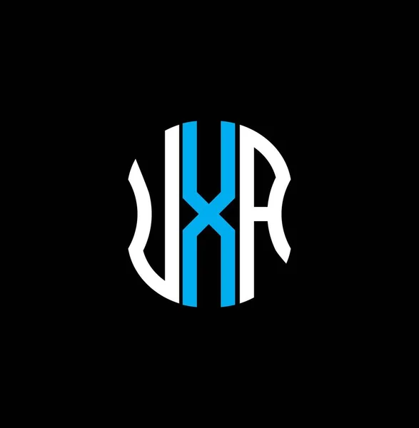 Logo Listu Uxa Abstrakcyjny Projekt Kreatywny Unikalna Konstrukcja Uxa — Wektor stockowy