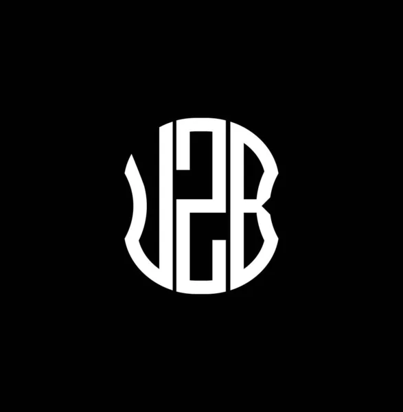 Λογότυπο Γραμμάτων Uzb Αφηρημένος Δημιουργικός Σχεδιασμός Μοναδικός Σχεδιασμός Uzb — Διανυσματικό Αρχείο