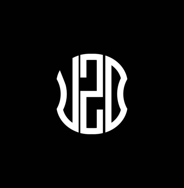 Logo Listu Uzd Abstrakcyjny Projekt Kreatywny Unikalny Projekt Uzd — Wektor stockowy