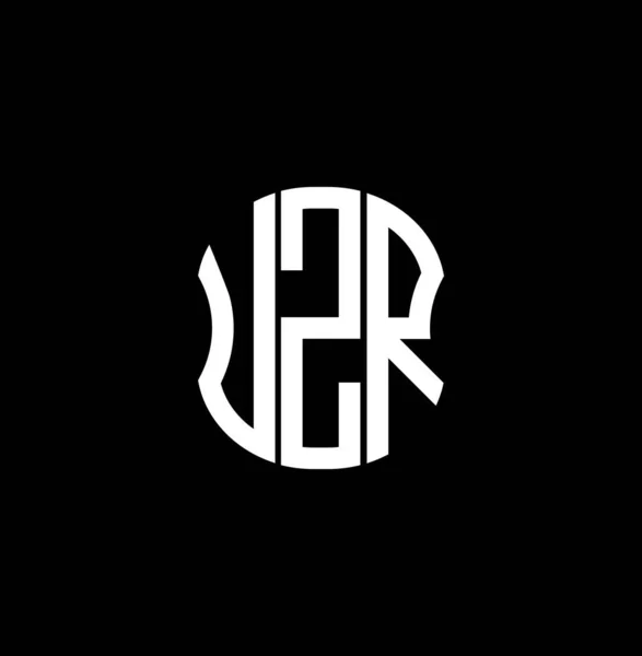 Logo Uzr Písmeno Abstraktní Tvůrčí Design Unikátní Design Uzr — Stockový vektor
