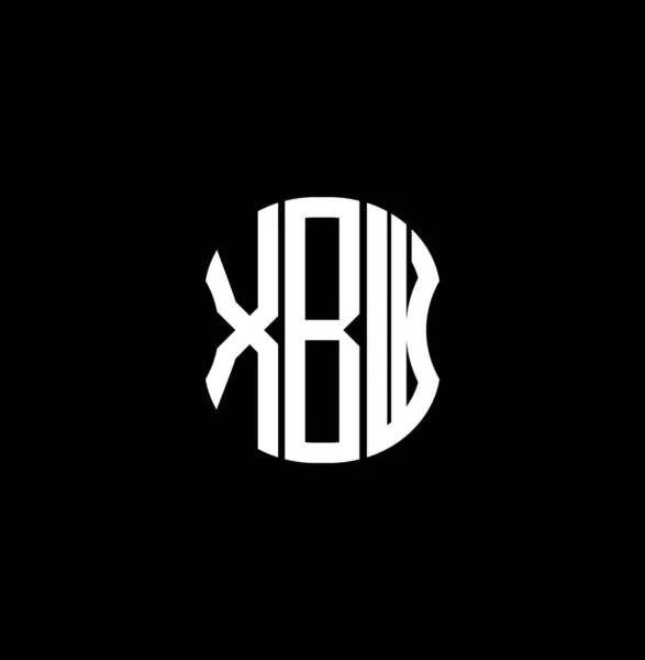 Diseño Creativo Abstracto Del Logotipo Letra Xbw Xbw Diseño Único — Vector de stock