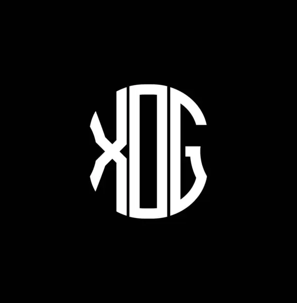 Xdg 문자는 추상적 창조적 설계를 상징한다 Xdg 디자인 — 스톡 벡터