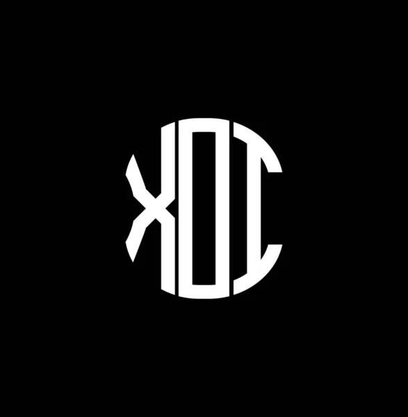 Diseño Creativo Abstracto Del Logotipo Letra Xdi Diseño Único Xdi — Vector de stock
