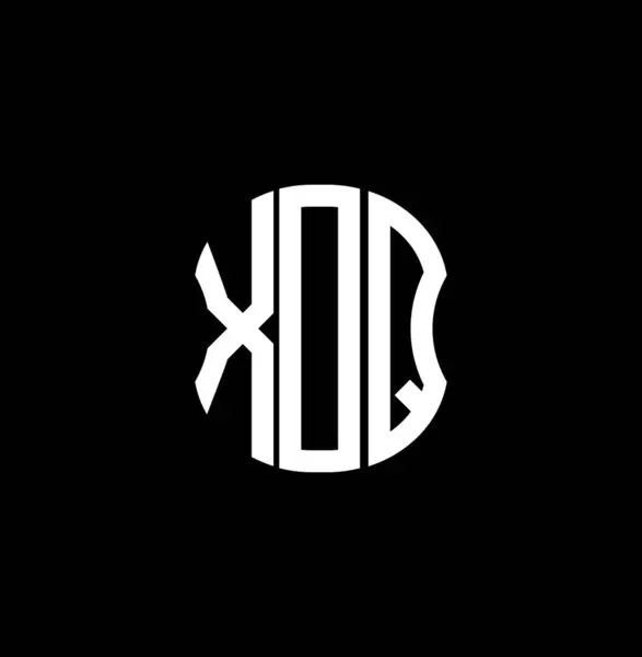 Xdqレターロゴ抽象的な創造的なデザイン Xdqユニークなデザイン — ストックベクタ