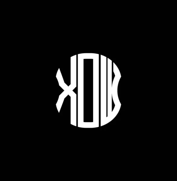 Logo Lettre Xdw Design Créatif Abstrait Design Unique Xdw — Image vectorielle