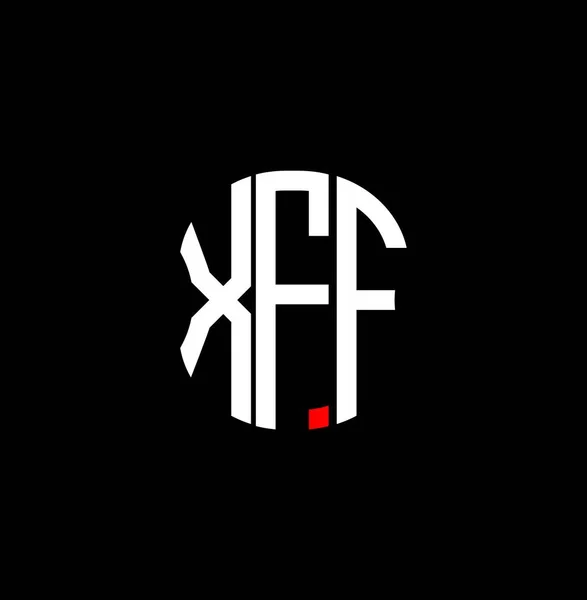 Xff Carta Logotipo Design Criativo Abstrato Xff Design Exclusivo —  Vetores de Stock