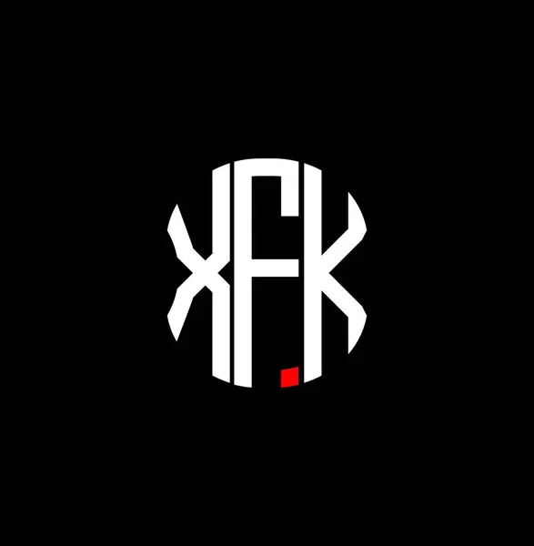 Xfk Letter Logo Abstrakte Kreative Gestaltung Einzigartiges Xfk Design — Stockvektor