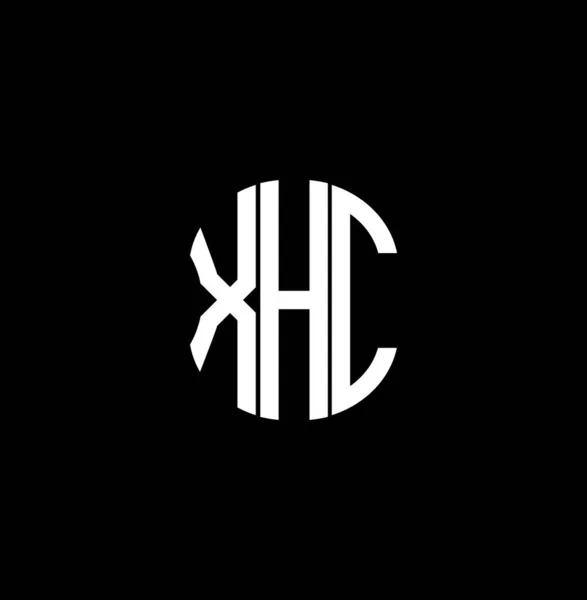 Xhc Brev Logotyp Abstrakt Kreativ Design Xhc Unik Design — Stock vektor