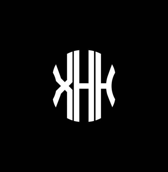 Xhh Brev Logotyp Abstrakt Kreativ Design Xhh Unik Design — Stock vektor