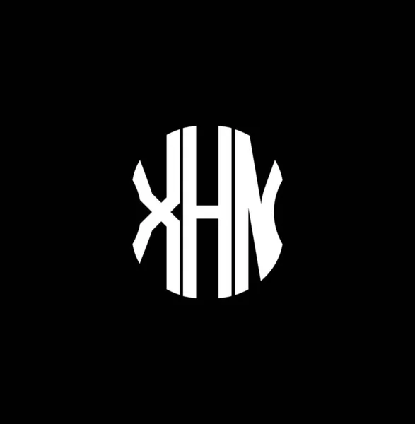 Logo Lettre Xhn Design Créatif Abstrait Design Unique Xhn — Image vectorielle