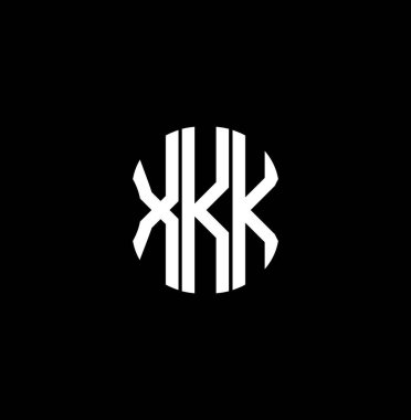 XKK harf logosu soyut yaratıcı tasarım. XKK eşsiz tasarım