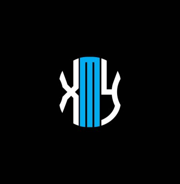 XMT harf logosu soyut yaratıcı tasarım. XMT benzersiz tasarım