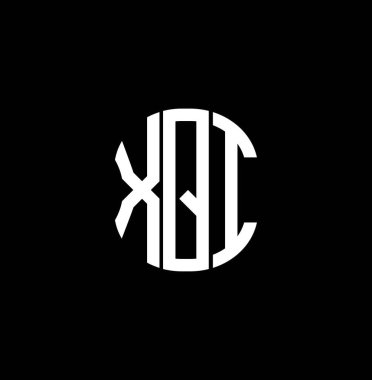 XQI harf logosu soyut yaratıcı tasarım. XQI benzersiz tasarım