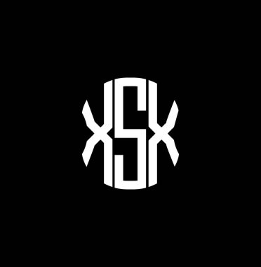 XSX harf logosu soyut yaratıcı tasarım. XSX benzersiz tasarım