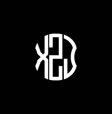 XZJ harf logosu soyut yaratıcı tasarım. XZJ benzersiz tasarım
