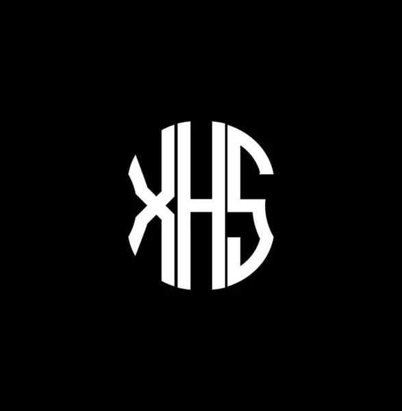 Diseño Creativo Abstracto Del Logotipo Letra Xhs Xhs Diseño Único — Vector de stock