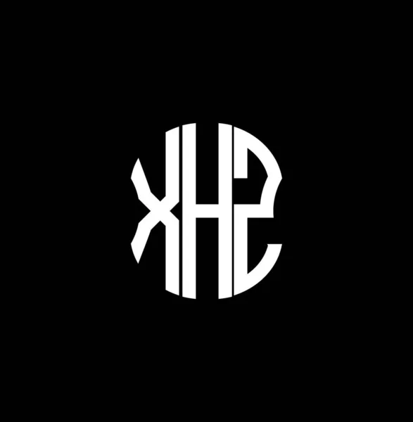Логотип Буквы Xhz Креативный Дизайн Xhz Уникальный Дизайн — стоковый вектор