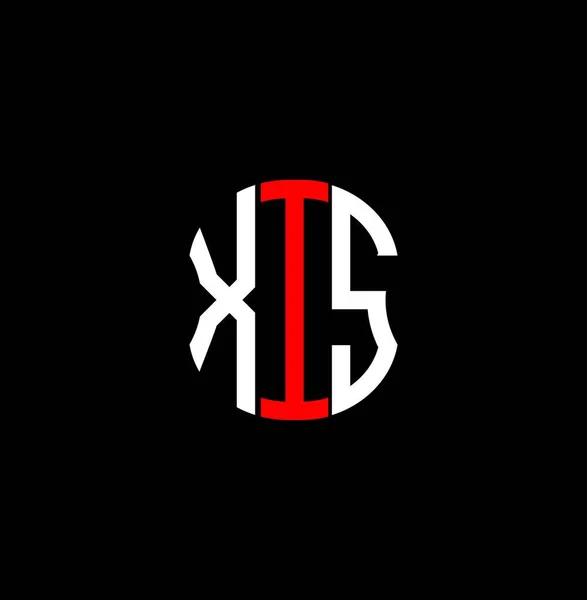 Logo Lettre Xis Design Créatif Abstrait Design Unique Xis — Image vectorielle