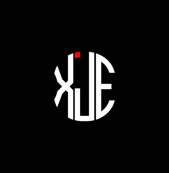 Xje Логотип Абстрактного Креативного Дизайну Xje Унікальний Дизайн — стоковий вектор