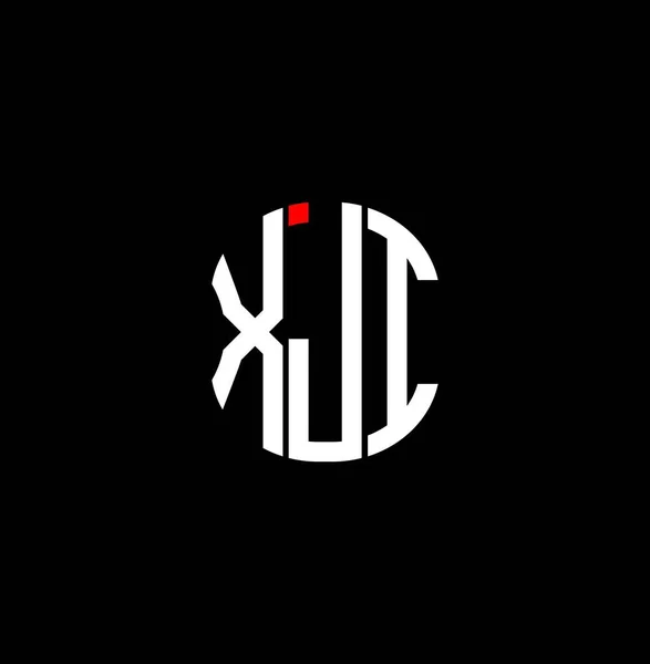 Logo Lettre Xjh Design Créatif Abstrait Design Unique Xjh — Image vectorielle