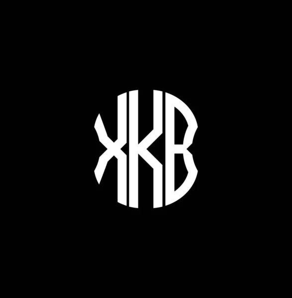 Diseño Creativo Abstracto Del Logotipo Letra Xkb Diseño Único Xkb — Vector de stock