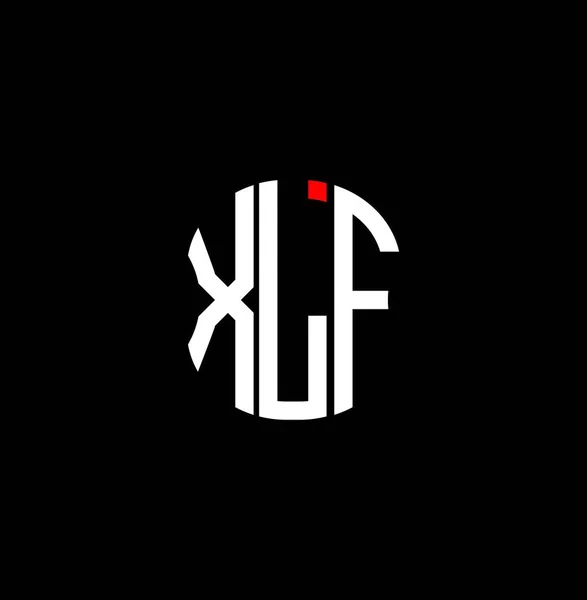Xlf Літерний Логотип Абстрактного Творчого Дизайну Xlf Унікальний Дизайн — стоковий вектор