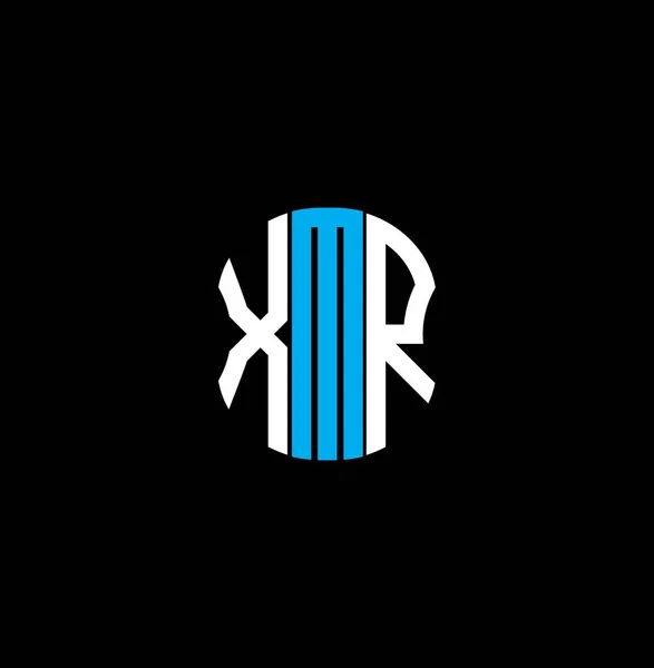 Logo Lettre Xmr Design Créatif Abstrait Design Unique Xmr — Image vectorielle