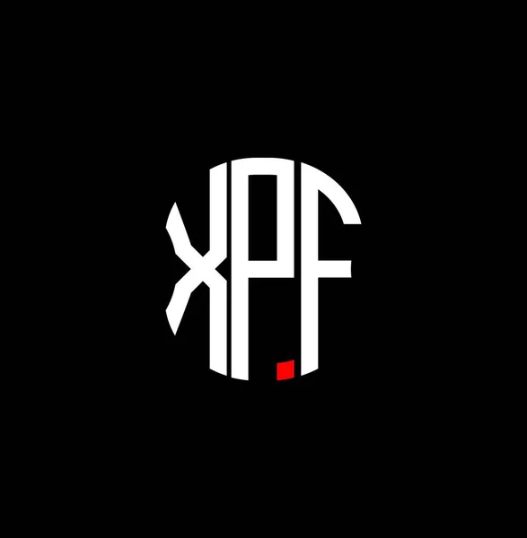 Xpf Carta Logotipo Design Criativo Abstrato Xpf Design Único —  Vetores de Stock