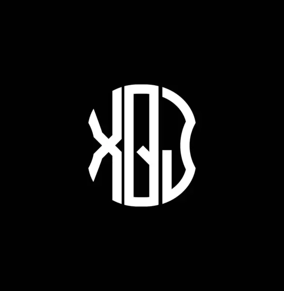 Diseño Creativo Abstracto Del Logotipo Letra Xqj Xqj Diseño Único — Vector de stock