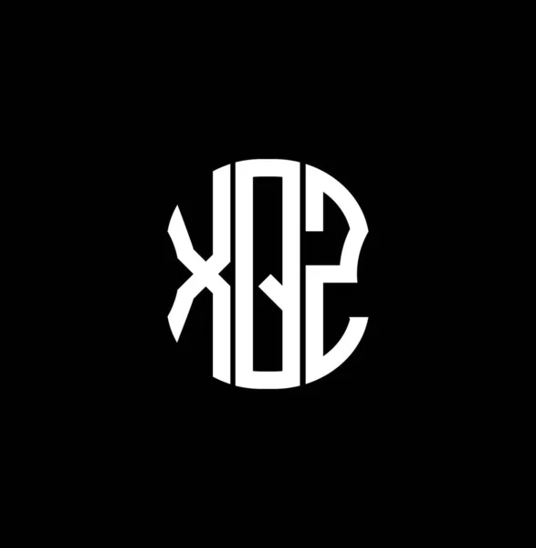 Xqz文字ロゴ抽象的な創造的なデザイン Xqzユニークなデザイン — ストックベクタ